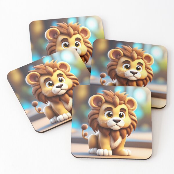 Item preview,  Cute Lion Gaming Cartoon Vector Icon Illustration designed and sold by hjian8219.