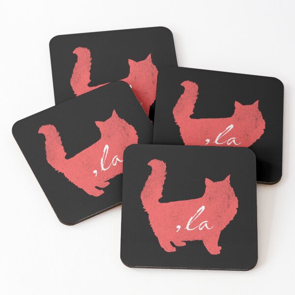 Item preview, Copy of Red Cat Silhouette With Quotes From 2024 Election -,la / Comma la / Kamala / Kamala Harris designed and sold by franzandsabina.