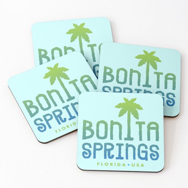 Item preview, Bonita Springs Florida Typographic Palm Tree Design designed and sold by Futurebeachbum.