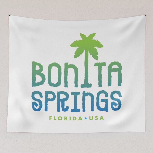 Item preview, Bonita Springs Florida Typographic Palm Tree Design designed and sold by Futurebeachbum.