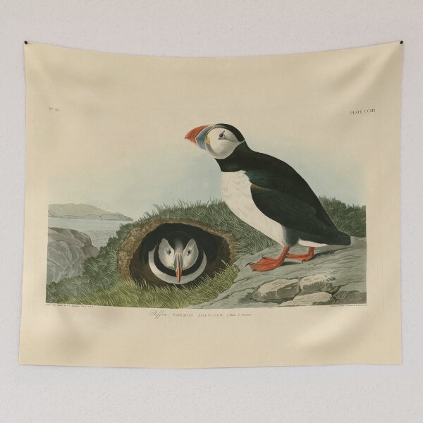 Item preview, Vintage Puffin Illustration designed and sold by BeaSchoney.