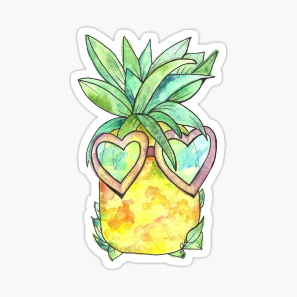 Groovy Pineapple Sticker