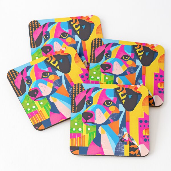 Item preview, Vibrant Abstract Dog Portrait designed and sold by Studio Axis.