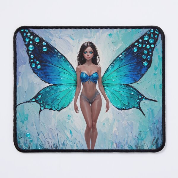 Item preview, A Beautiful Fairy Deep Within the Enchanted Forest- Impasto with Acrylic designed and sold by Second Draft Visuals.
