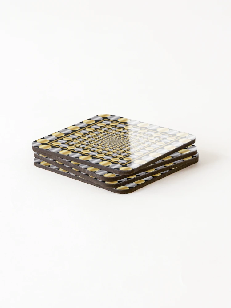 Thumbnail 4 of 5, Coasters (Set of 4), Rubicon designed and sold by InfinitePathArt.