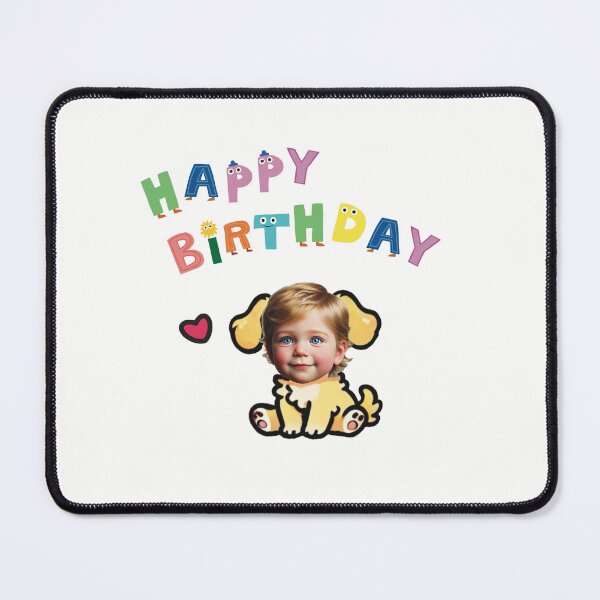 Item preview, Custom personalized picture or photo stickers baby birthday designed and sold by WowCustomDesign.