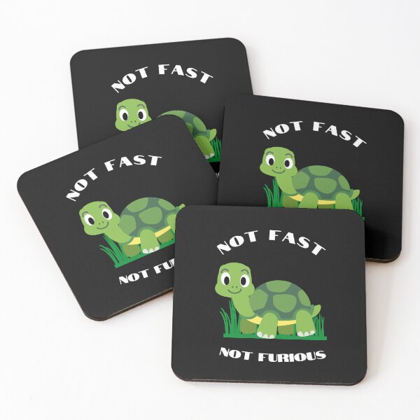 Item preview, Not Fast Not Furious Turtle designed and sold by GeekySexyCool.