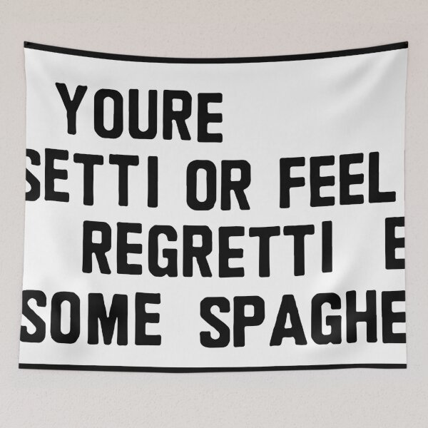 Item preview, UPSETTI REGRETTI SPAGHETTI  designed and sold by ncbennett.