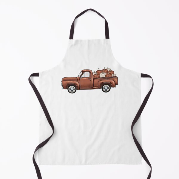 Artikelvorschau, Herbst-Pick-up-Truck mit Kürbissen Sticker entworfen und verkauft von ThePlannersNook.