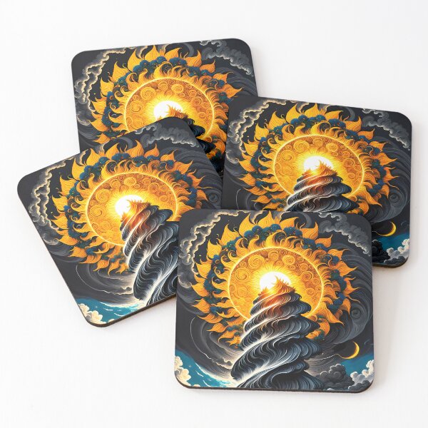Item preview, Tornado and Flower Sun, Ai Generated Art  designed and sold by ACC .