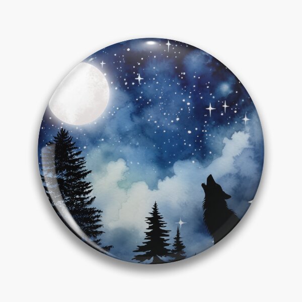 Item preview, Wolf Howling at the Moon  designed and sold by Ortegan90.