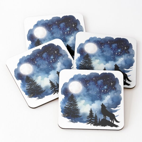 Item preview, Wolf Howling at the Moon  designed and sold by Ortegan90.