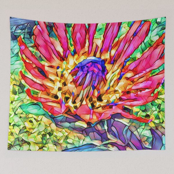 Item preview, RED BLOOM BY THE STREAM designed and sold by RiverDeeDesigns.