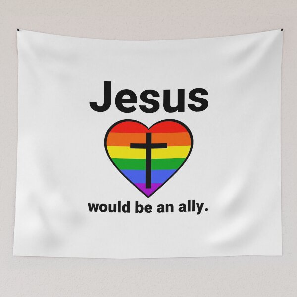 Item preview, Jesus would be an ally  designed and sold by Rachel the Artist .