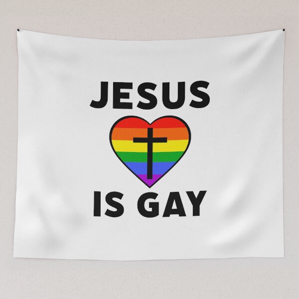 Item preview, Jesus is gay designed and sold by Rachel the Artist .