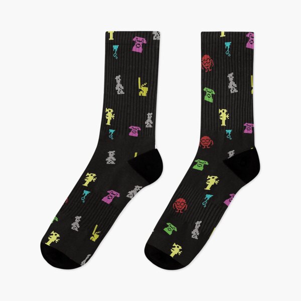 Item preview, Retro Gamer Manic Socks designed and sold by ShamblesArcade.