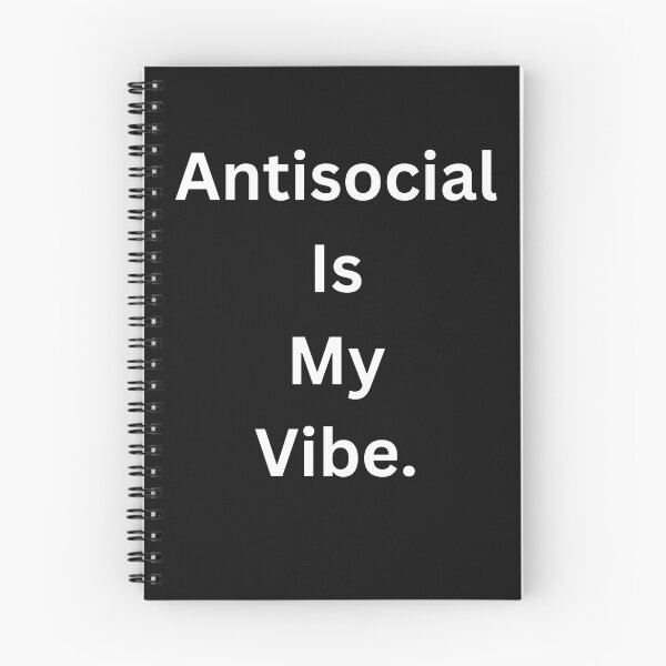 Item preview, Antisocial Is My Vibe Black Tee designed and sold by GeekySexyCool.