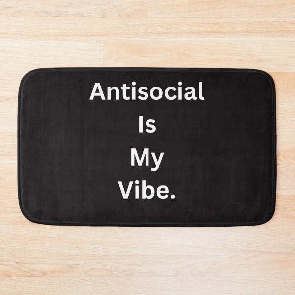 Item preview, Antisocial Is My Vibe Black Tee designed and sold by GeekySexyCool.