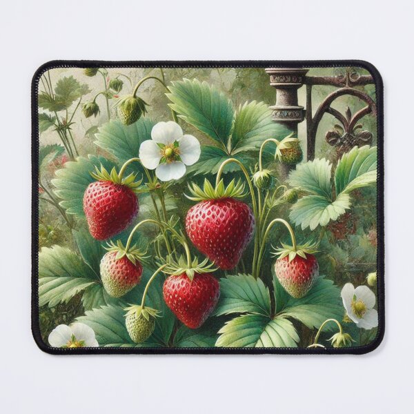 Item preview, Vintage Charm: Wild Strawberries in Bloom designed and sold by mikotoerimint.