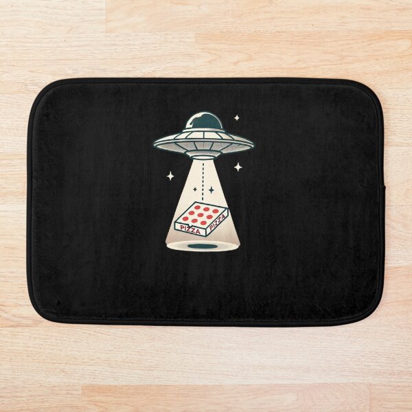 Item preview, UFO Pizza Delivery Cartoon | Fun Minimalist Alien and Food Design for Sci-Fi Fans designed and sold by tizzime.