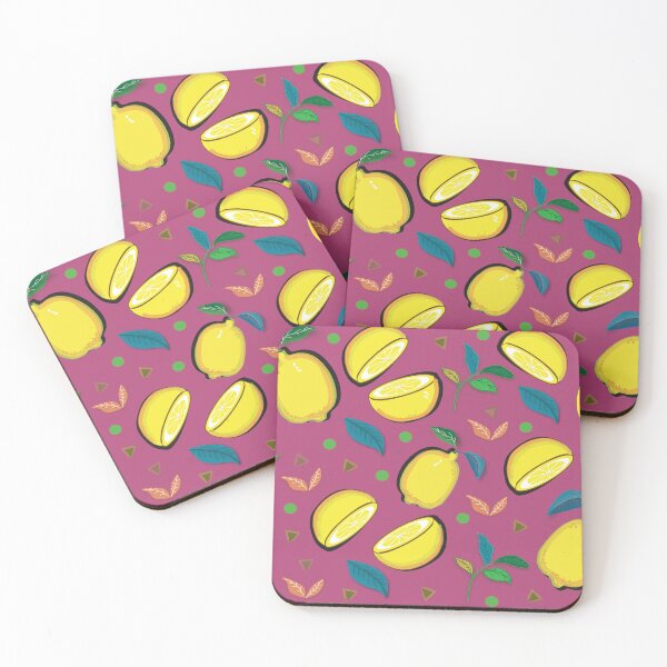Item preview, purple background lemon designed and sold by vanessadsg.