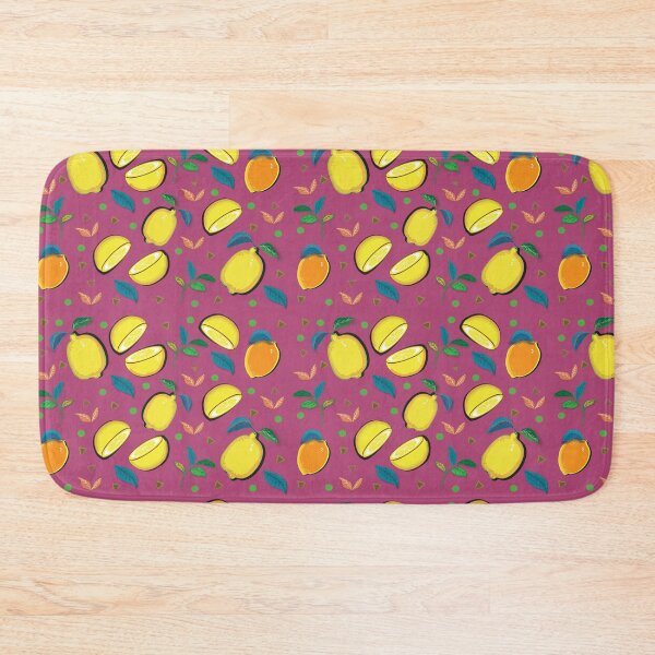 Item preview, purple background lemon designed and sold by vanessadsg.