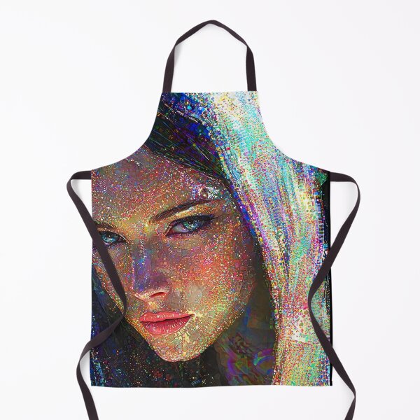 Item preview, Cool gaze. smoking hot girl looks in pointillism designed and sold by UmagineArts.