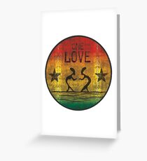 reggae - one love Grußkarte