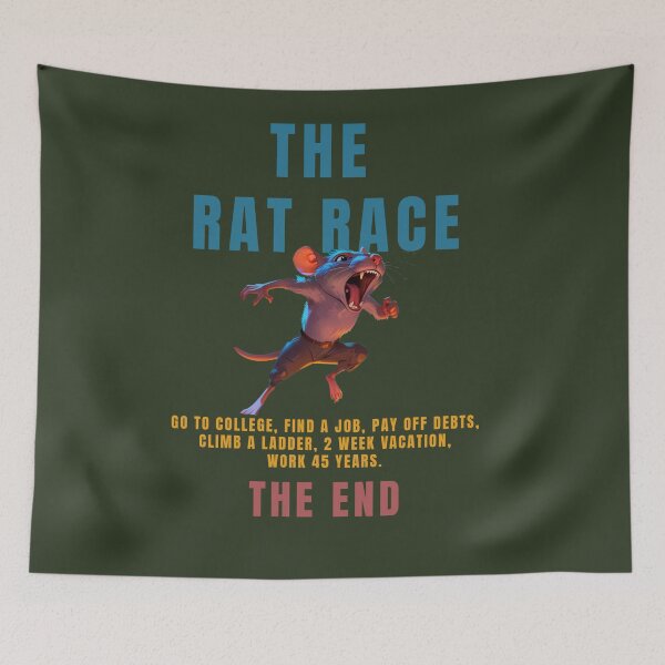 Item preview, THE RAT RACE, cool conciseness gif designed and sold by La Loca.