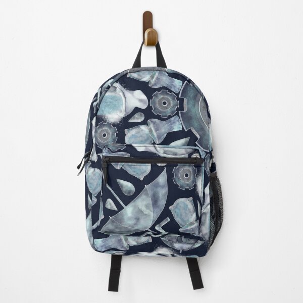 Item preview, Waterworks Kaleidoscope - on dark blue designed and sold by the-coin-jar-co.