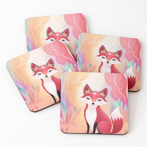 Item preview, Whimsical Fox. Fantasy cute fox, magical forest, enchanting woodland, vintage fox designed and sold by FoxVibes.