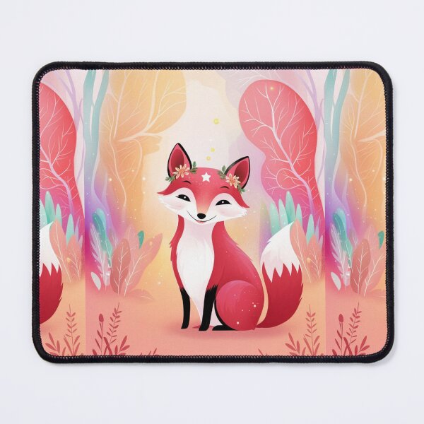 Item preview, Whimsical Fox. Fantasy cute fox, magical forest, enchanting woodland, vintage fox designed and sold by FoxVibes.