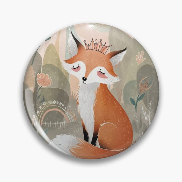 Item preview, Whimsical Fox. Fantasy cute fox, magical forest, enchanting woodland, vintage fox designed and sold by FoxVibes.