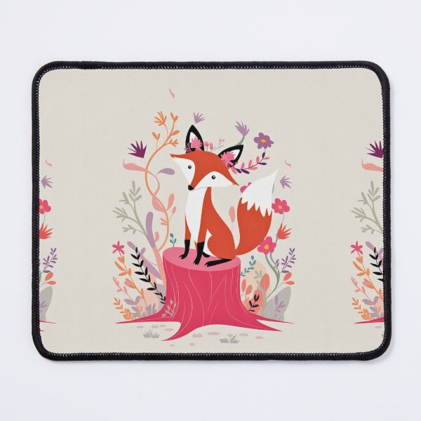 Item preview, Whimsical Fox. Fantasy cute fox, magical forest, enchanting woodland, vintage fox designed and sold by FoxVibes.