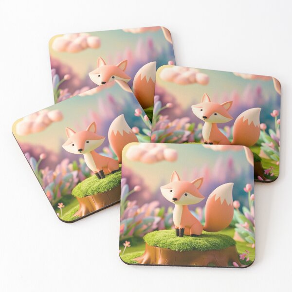 Item preview, Whimsical Fox. Fantasy cute fox, magical forest, enchanting woodland, vintage fox designed and sold by FoxVibes.
