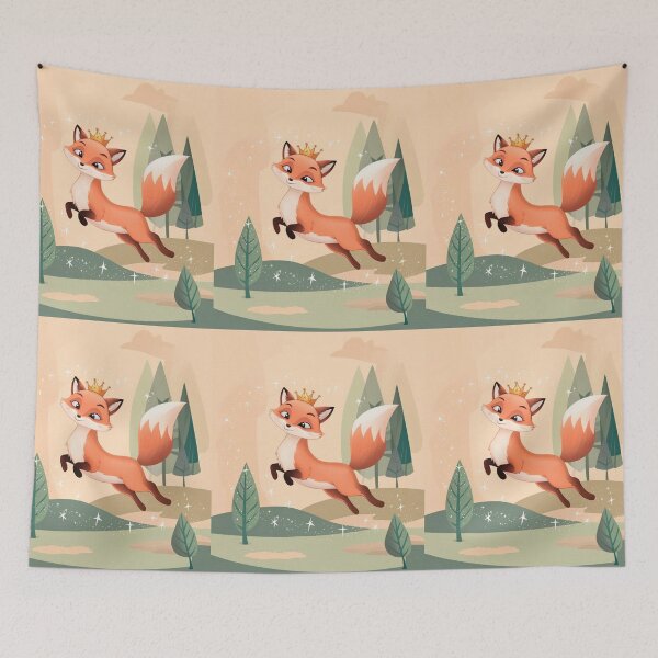 Item preview, Whimsical Fox. Fantasy cute fox, magical forest, enchanting woodland, vintage fox designed and sold by FoxVibes.