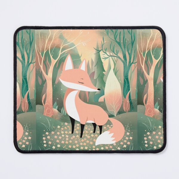 Item preview, Whimsical Fox. Fantasy cute fox, magical forest, enchanting woodland, vintage fox designed and sold by FoxVibes.