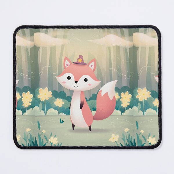 Item preview, Whimsical Fox. Fantasy cute fox, magical forest, enchanting woodland, vintage fox designed and sold by FoxVibes.