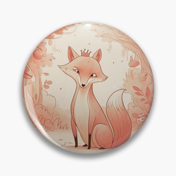 Item preview, Whimsical Fox. Fantasy cute fox, magical forest, enchanting woodland, vintage fox designed and sold by FoxVibes.