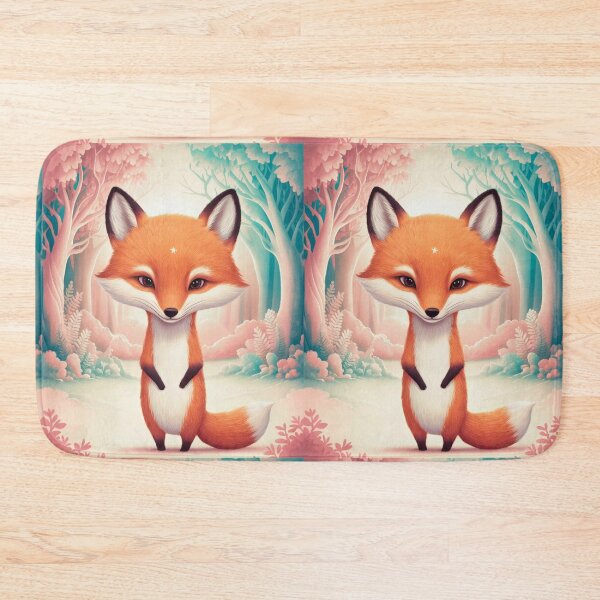 Item preview, Whimsical Fox. Fantasy cute fox, magical forest, enchanting woodland, vintage fox designed and sold by FoxVibes.