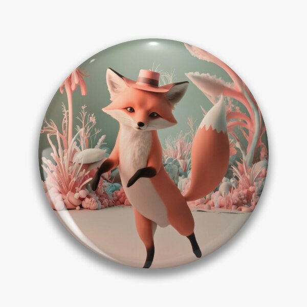 Item preview, Whimsical Fox. Fantasy cute fox, magical forest, enchanting woodland, vintage fox designed and sold by FoxVibes.