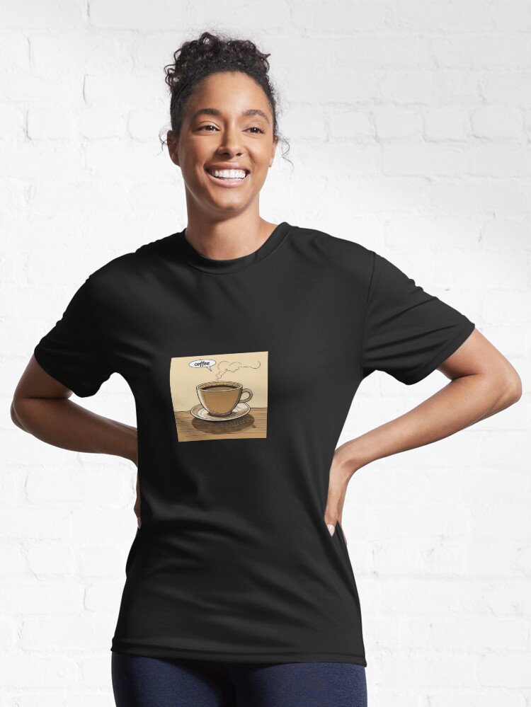 Thumbnail 6 of 7, Active T-Shirt, Coffee time everyday designed and sold by Lessis-.