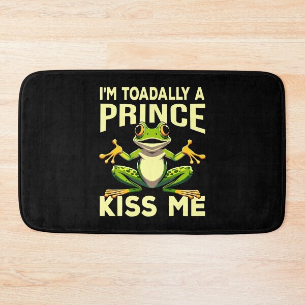 Item preview, I'm Toadally A Prince Kiss Me Funny Cute Frog Pun Frog Lover Frog Prince Charming designed and sold by Bad Kitty Designz.
