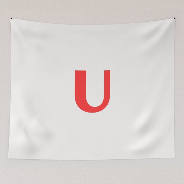 Item preview, Big Red Alphabet Letter U designed and sold by RobbiesMusic.