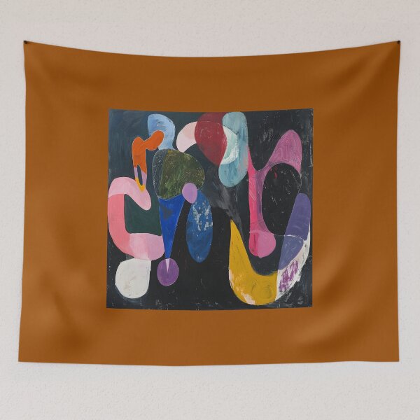 Item preview, Dynamic Swirling Abstract Shapes in Vibrant Colors on Dark Backdrop Geometric Modern Art AI Generated designed and sold by OlfactoART Studio.