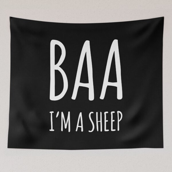 Item preview, Funny Text Quote Baa I’m A Sheep T shirt Sheep Quotes designed and sold by ArabCorner.