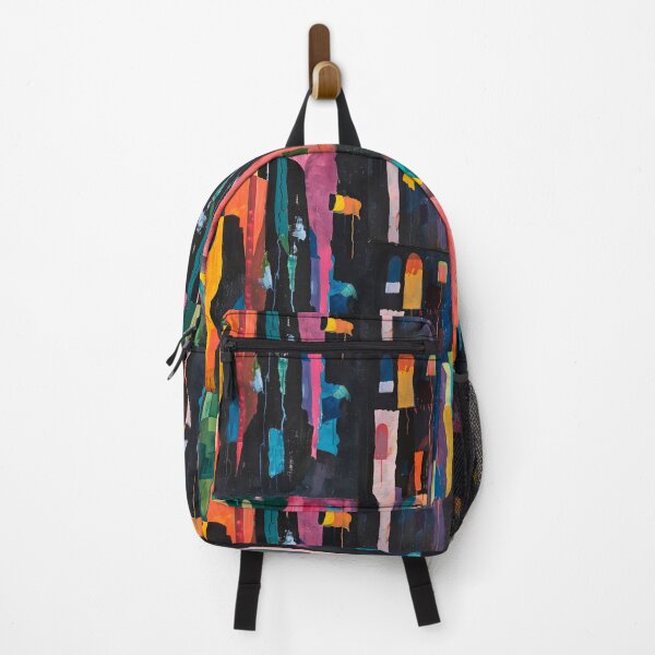 Item preview, Dynamic Abstract Composition with Elongated Shapes and Bold Colors - Vibrant Art with Depth Generative AI designed and sold by OlfactoART Studio.