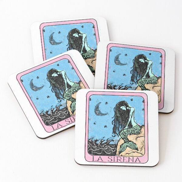Item preview, La Sirena Vintage Tarot Card  designed and sold by Rustic Valley Studio.