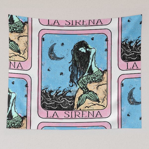 Item preview, La Sirena Vintage Tarot Card  designed and sold by Rustic Valley Studio.