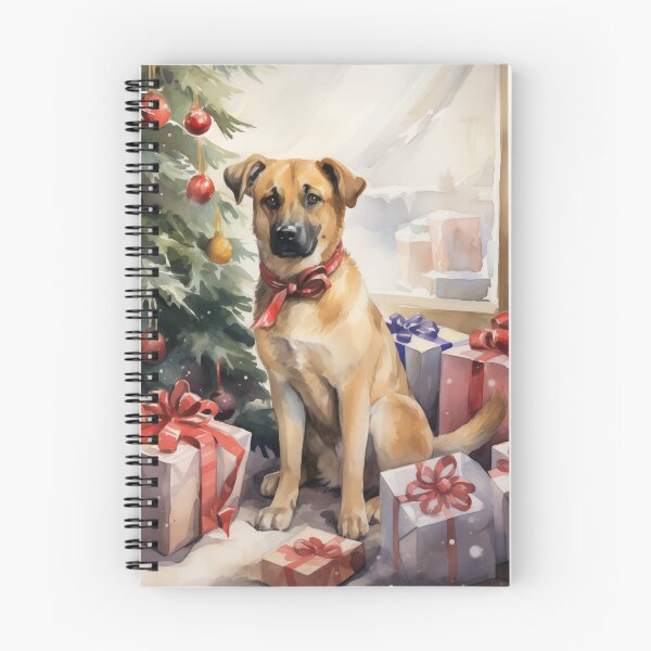 Item preview, Christmas Portrait of a Chinook Dog designed and sold by Samuelsboro.